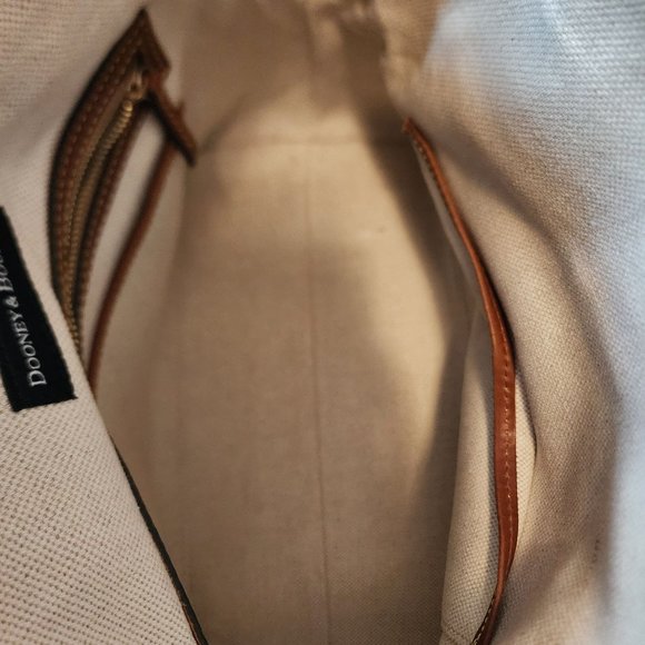 Dooney & Bourke Large Domed Satchel Taupe Purse NWT - Picture 11 of 16